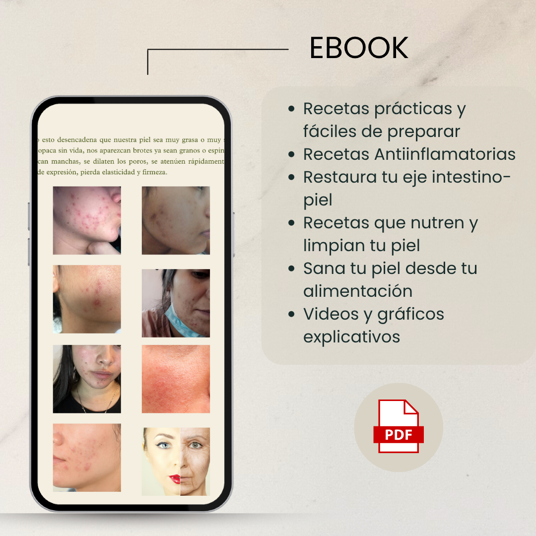 E-book Glow Skin: Sana tu piel con batidos funcionales