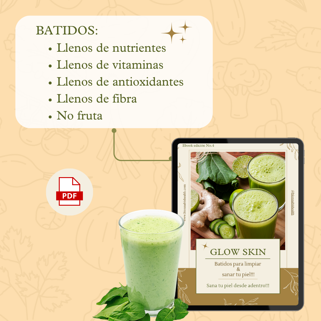 E-book: Batidos Funcionales para sanar tu piel desde la raíz!!!