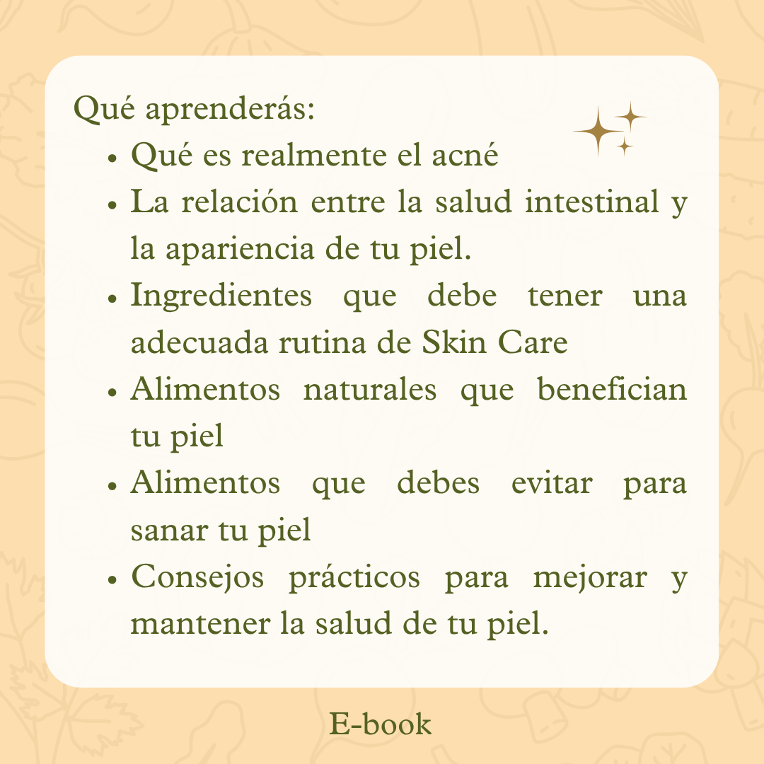 E-book: Batidos Funcionales para sanar tu piel desde la raíz!!!
