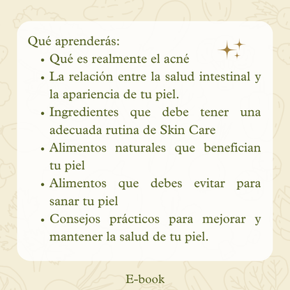 E-book: Limpia y Sana tu piel desde la raíz!!!