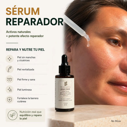 Sérum reparador natural Ritual Piel Sana con ingredientes botánicos para piel sensible, kit antiacné