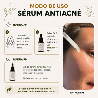 modo de uso serum facial revitalizante antiacné